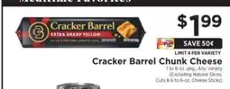 ShopRite Cracker Barrel Chunk Cheese offer