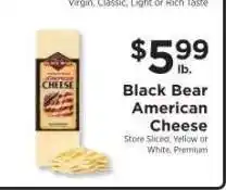 ShopRite Black Bear American Cheese offer