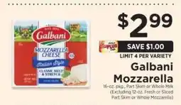 ShopRite Galbani Mozzarella offer