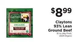 ShopRite Claytons 93% Lean Ground Beef offer