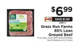 ShopRite Grass Run Farms 85% Lean Ground Beef offer