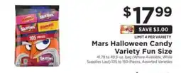 ShopRite Mars Halloween Candy Variety Fun Size offer