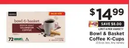 ShopRite Bowl & Basket Coffee K-Cups offer