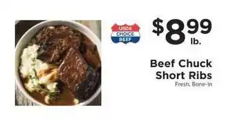ShopRite Beef Chuck Short Ribs offer