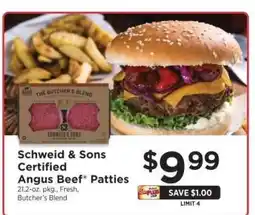 ShopRite Schweid & Sons Certified Angus Beef Patties offer