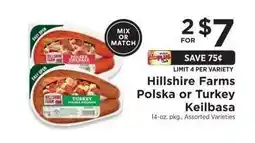 ShopRite Hillshire Farms Polska or Turkey Keilbasa offer