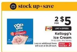 ShopRite Kellogg's Ice Cream offer