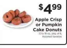 ShopRite Apple Crisp or Pumpkin Cake Donuts offer