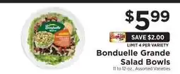 ShopRite Bonduelle Grande Salad Bowls offer