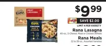 ShopRite Rana Lasagna offer