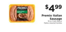ShopRite Premio Italian Sausage offer