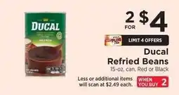 ShopRite Ducal Refried Beans offer