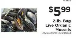 ShopRite Live Organic Mussels offer