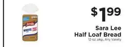 ShopRite Sara Lee Half Loaf Bread offer