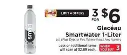 ShopRite Glacéau Smartwater 1-Liter offer