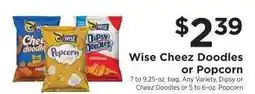 ShopRite Wise Cheez Doodles or Popcorn offer