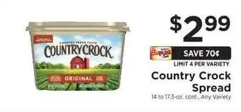 ShopRite Country Crock Spread offer