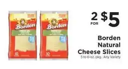 ShopRite Borden Natural Cheese Slices offer