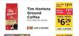 ShopRite Tim Hortons Ground Coffee offer