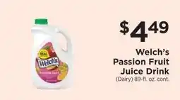 ShopRite Welch’s Passion Fruit Juice Drink offer