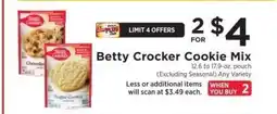 ShopRite Betty Crocker Cookie Mix offer