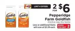 ShopRite Pepperidge Farm Goldfish offer