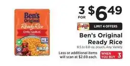 ShopRite Ben's Original Ready Rice offer