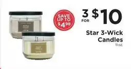 ShopRite Star 3-Wick Candles offer