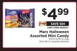ShopRite Mars Halloween Assorted Mini Candy offer