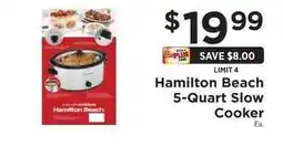ShopRite Hamilton Beach 5-Quart Slow Cooker offer