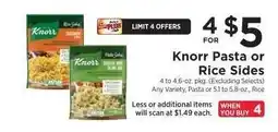 ShopRite Knorr Pasta or Rice Sides offer