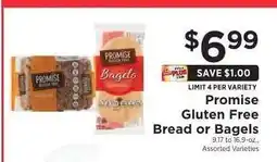 ShopRite Promise Gluten Free Bread or Bagels offer
