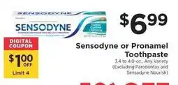 ShopRite Sensodyne or Pronamel Toothpaste offer