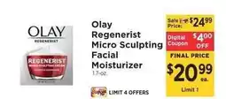 ShopRite Olay Regenerist Micro-Sculpting Facial Moisturizer offer