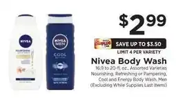 ShopRite Nivea Body Wash offer