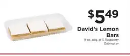 ShopRite David’s Lemon Bars offer