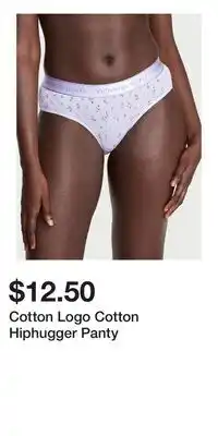 Victoria's Secret Cotton Logo Cotton Hiphugger Panty offer