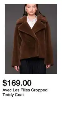 Victoria's Secret Avec Les Filles Cropped Teddy Coat offer