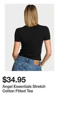 Victoria's Secret Angel Essentials Stretch Cotton Fitted Tee offer