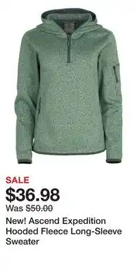 Cabela's New! Ascend Expedition Hooded Fleece Long-Sleeve Sweater offer