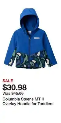 Cabela's Columbia Steens MT II Overlay Hoodie for Toddlers offer