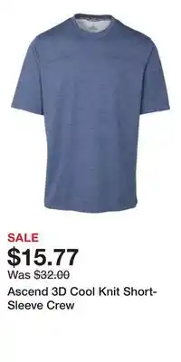 Cabela's Ascend 3D Cool Knit Short-Sleeve Crew offer