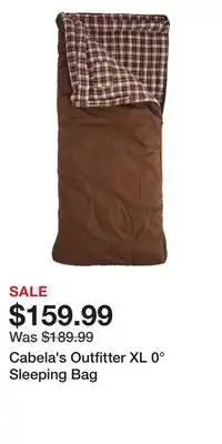 Cabela's Cabela's Outfitter XL 0° Sleeping Bag offer