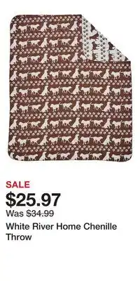 Cabela's White River Home Chenille Throw offer