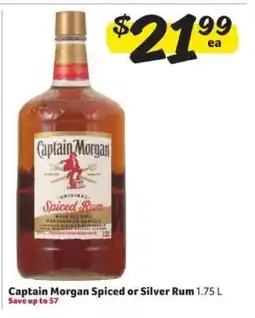 Winn Dixie Captain Morgan Spiced Or Silver Rum offer
