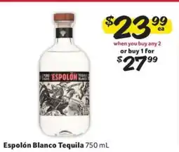 Winn Dixie Espolón Blanco Tequila offer