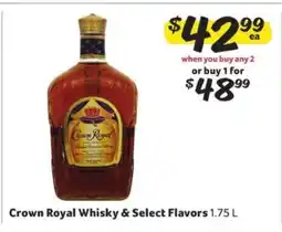 Winn Dixie Crown Royal Whisky & Select Flavors offer