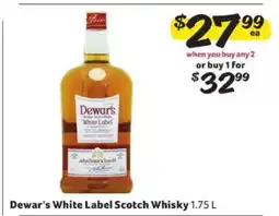 Winn Dixie Dewar's White Label Scotch Whisky offer
