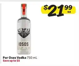 Winn Dixie Por Osos Vodka offer