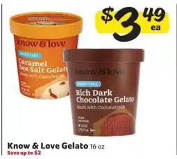 Winn Dixie Know & Love Gelato offer